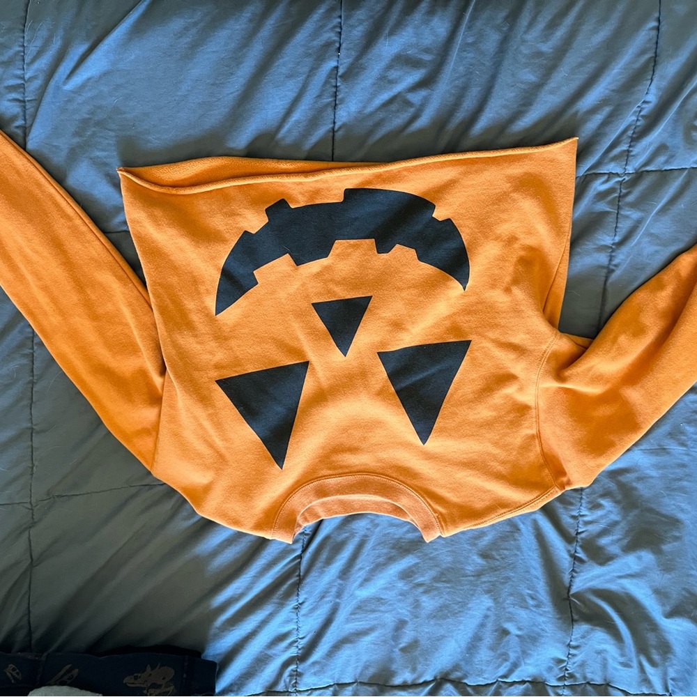 Freeze Orange Fleece-Lined Sweater